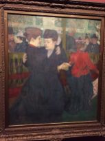 Les peintures décrivant la vie au Moulin Rouge. Henri de Toulouse-Lautrec, Au Moulin Rouge: les deux valseuses, 1892.